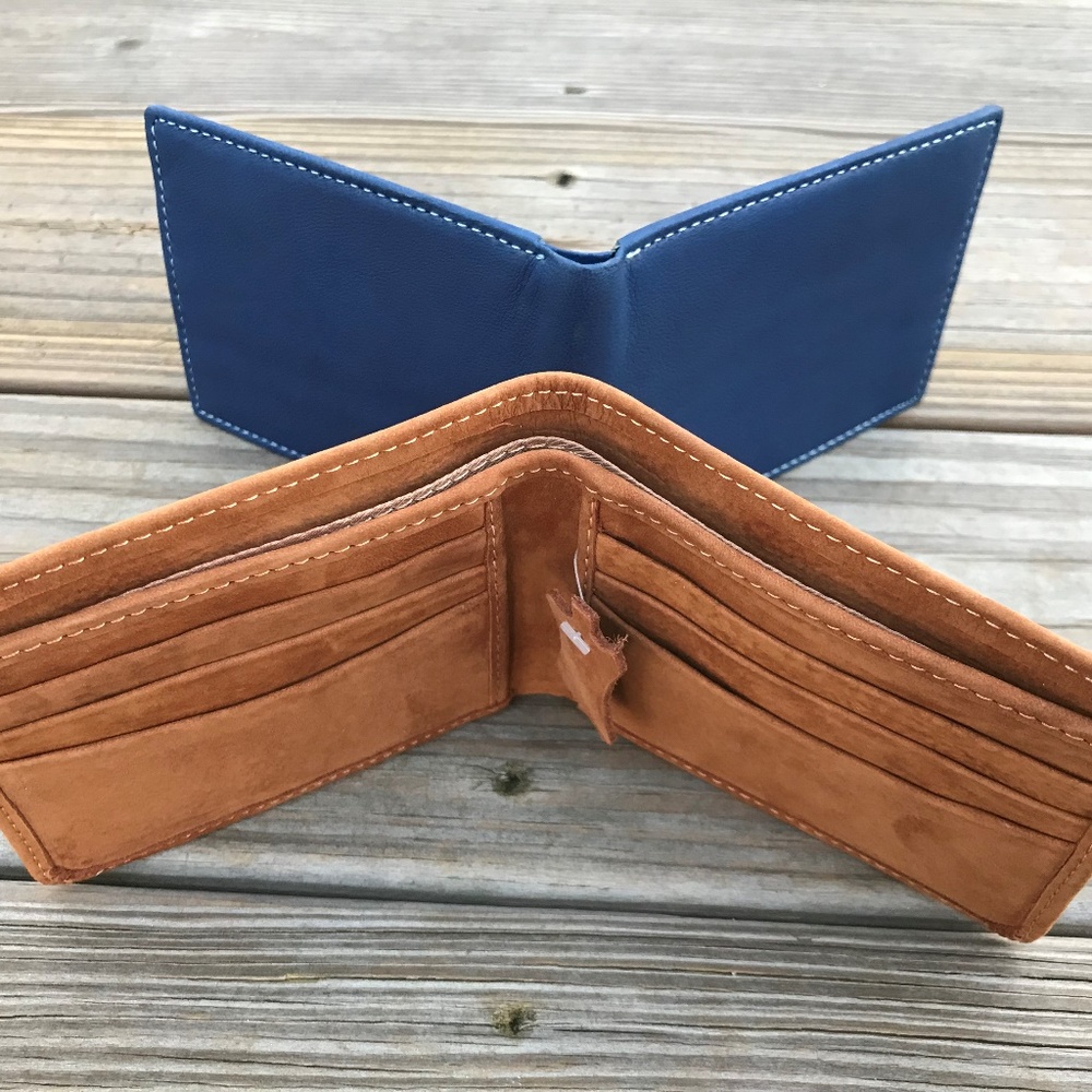 Two Beautiful Wallet Supreme Leather Men CardHolde - Picture 7 of 8